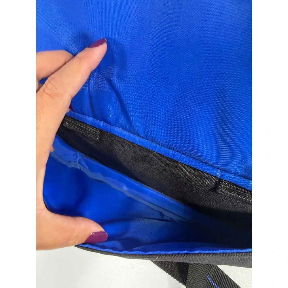 ProSpec Camera Bag Black Canvas Multi Compartment Shoulder Gear Case Blue Lining